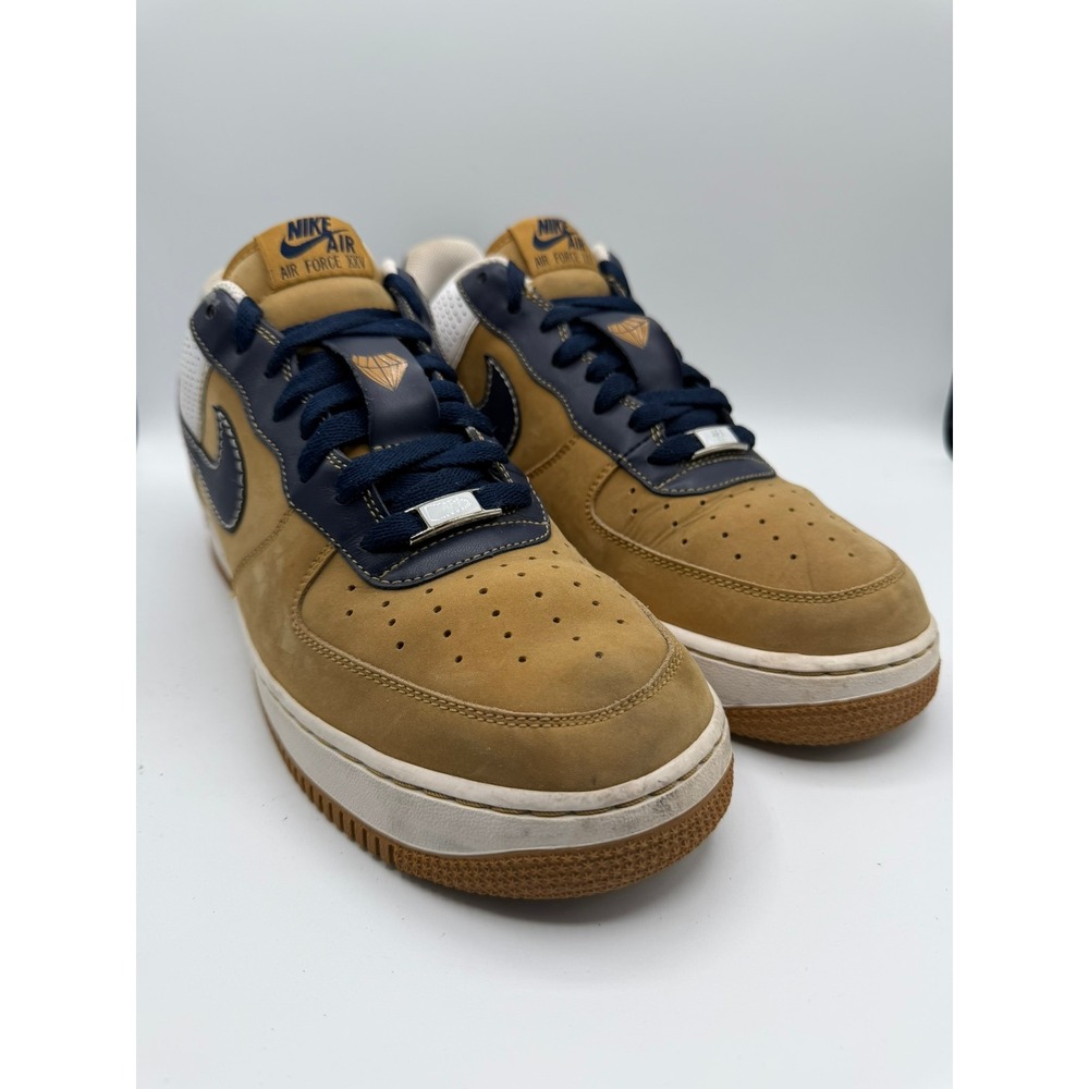 Nike Air Force 1 Low 07 XXV Diamond Wheat Navy 315122-741 Mens 10.5